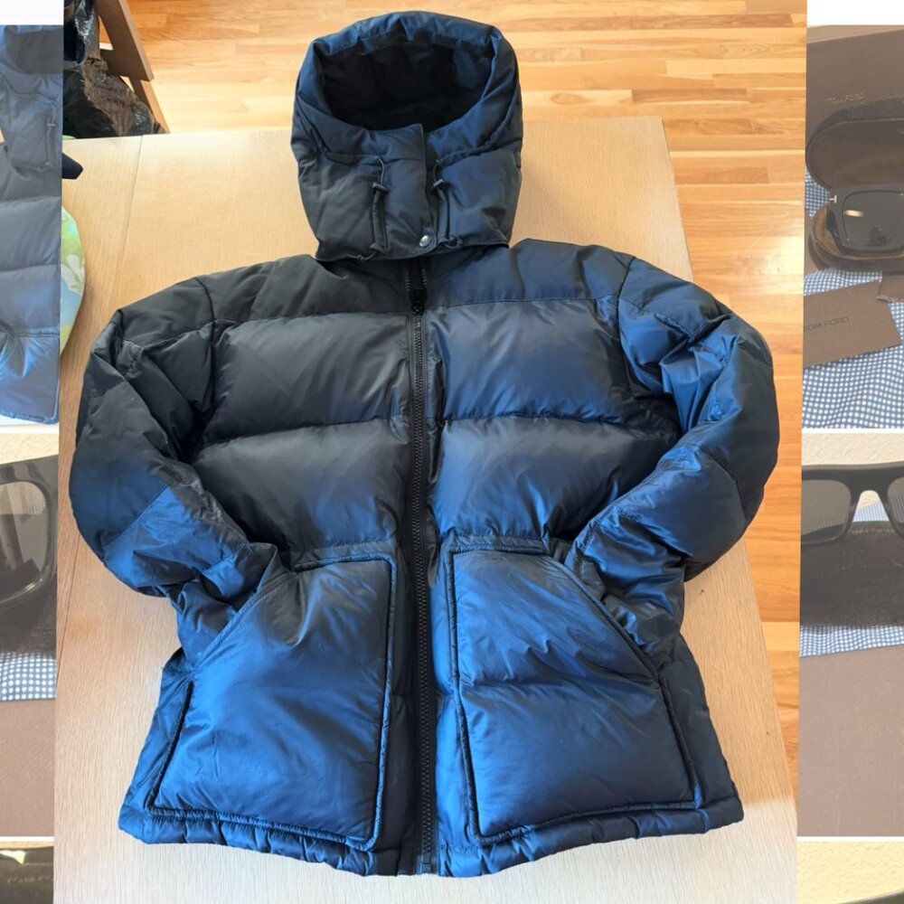 Ralph Lauren Denim & Supply Womens Black Down XL Puffer Jacket Hood warm rare - Picture 2 of 15